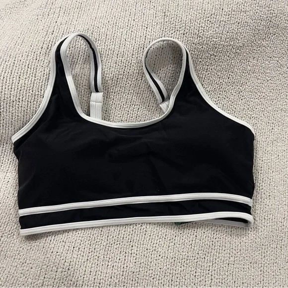 Black and White Women's high waisted Swimwear Set L NWT never - Picture 7 of 10